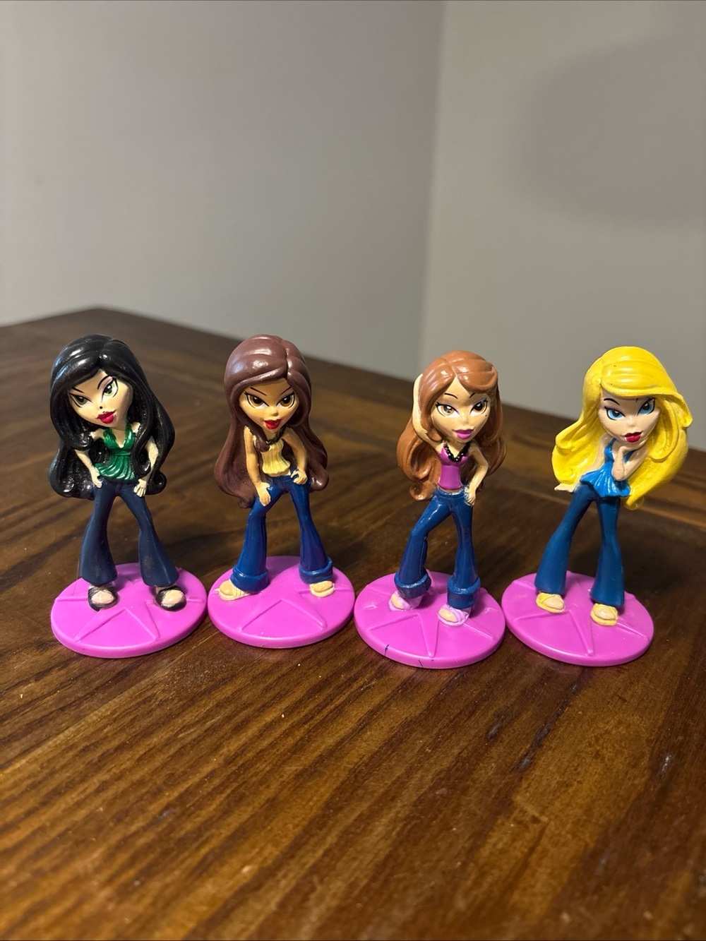 Bratz Bakery Crafts Cake Topper Figurines Lot of 4 Collectible PVC Figures